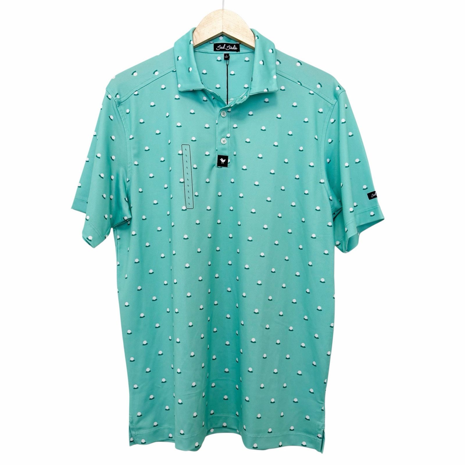 Other Bad Birdie Aim Point Dusty Jade Pique Golf Polo Sz L Size US L / EU 52-54 / 3 - 2 Thumbnail
