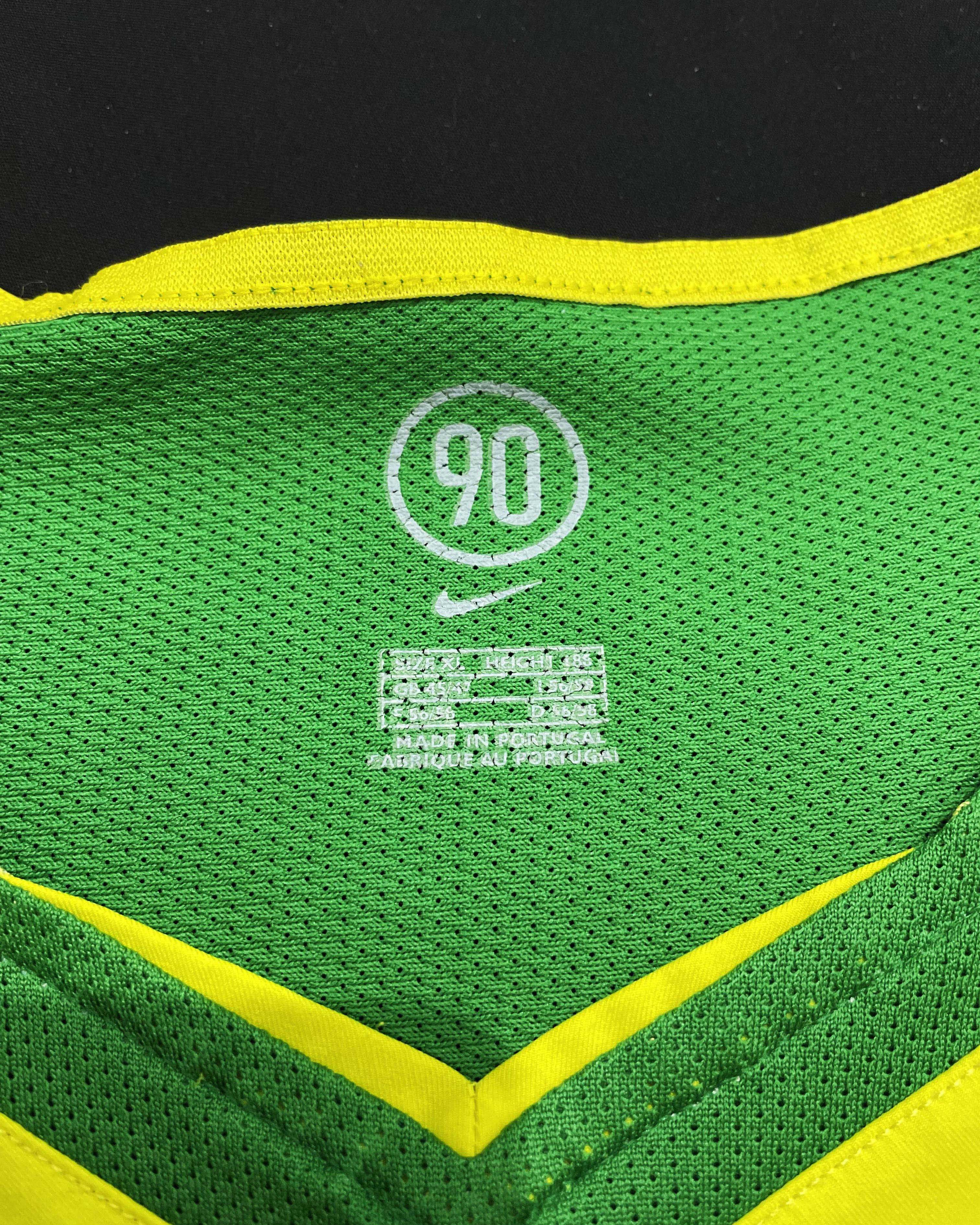 Nike Brazil Home Kit 2004 2005 2006 Size US XL / EU 56 / 4 - 5 Thumbnail