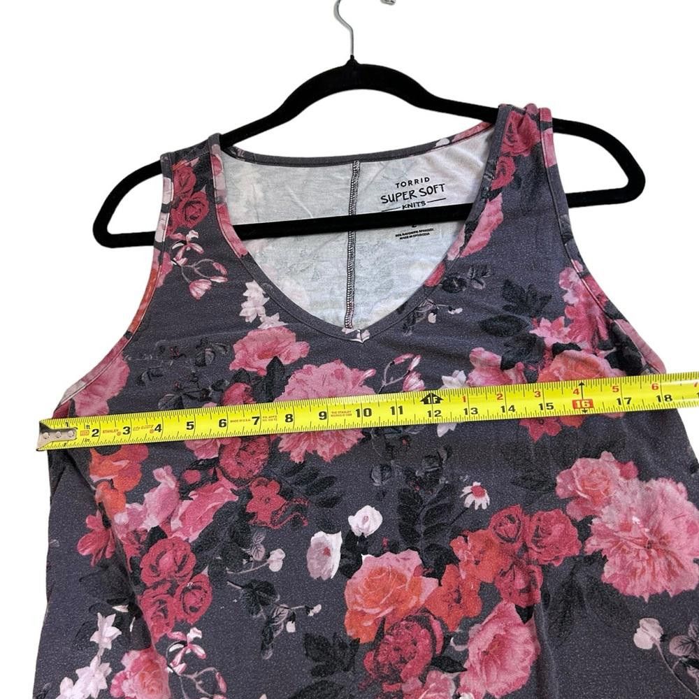 Torrid Torrid l Super Soft Knit Floral Tank 2X Size XXL / US 16-18 / IT 52-54 - 4 Thumbnail