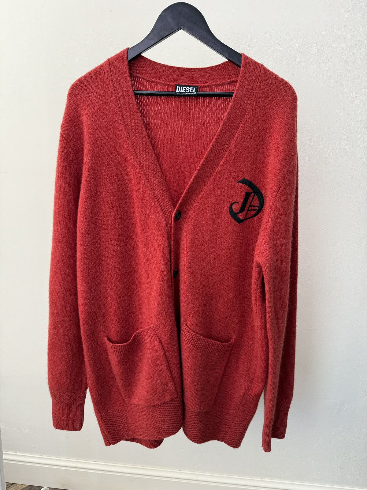 Diesel Diesel K-CARY Wool & Cashmere Button Up Oversized Cardigan Size US L / EU 52-54 / 3 - 3 Thumbnail