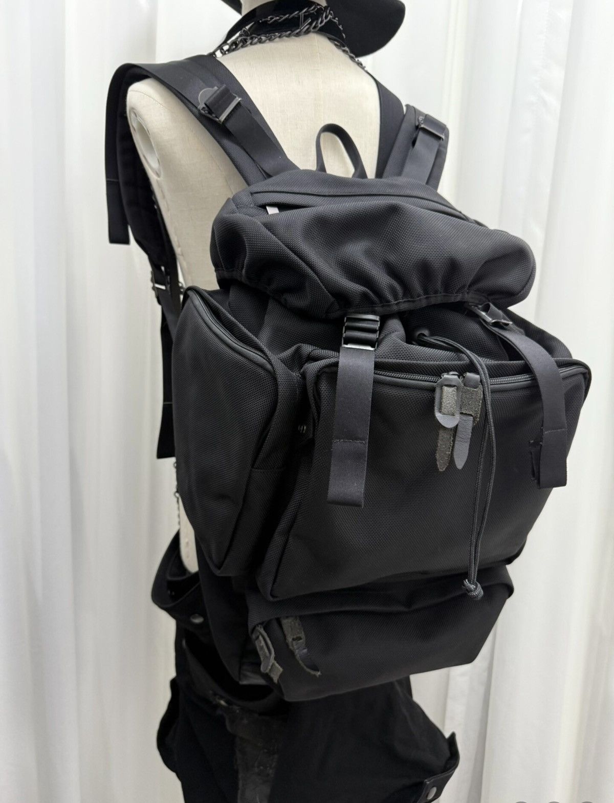 Yohji Yamamoto Yohji Yamamoto Pour Homme 3D-Pocket Mountaineering Backpack Size ONE SIZE - 1 Thumbnail
