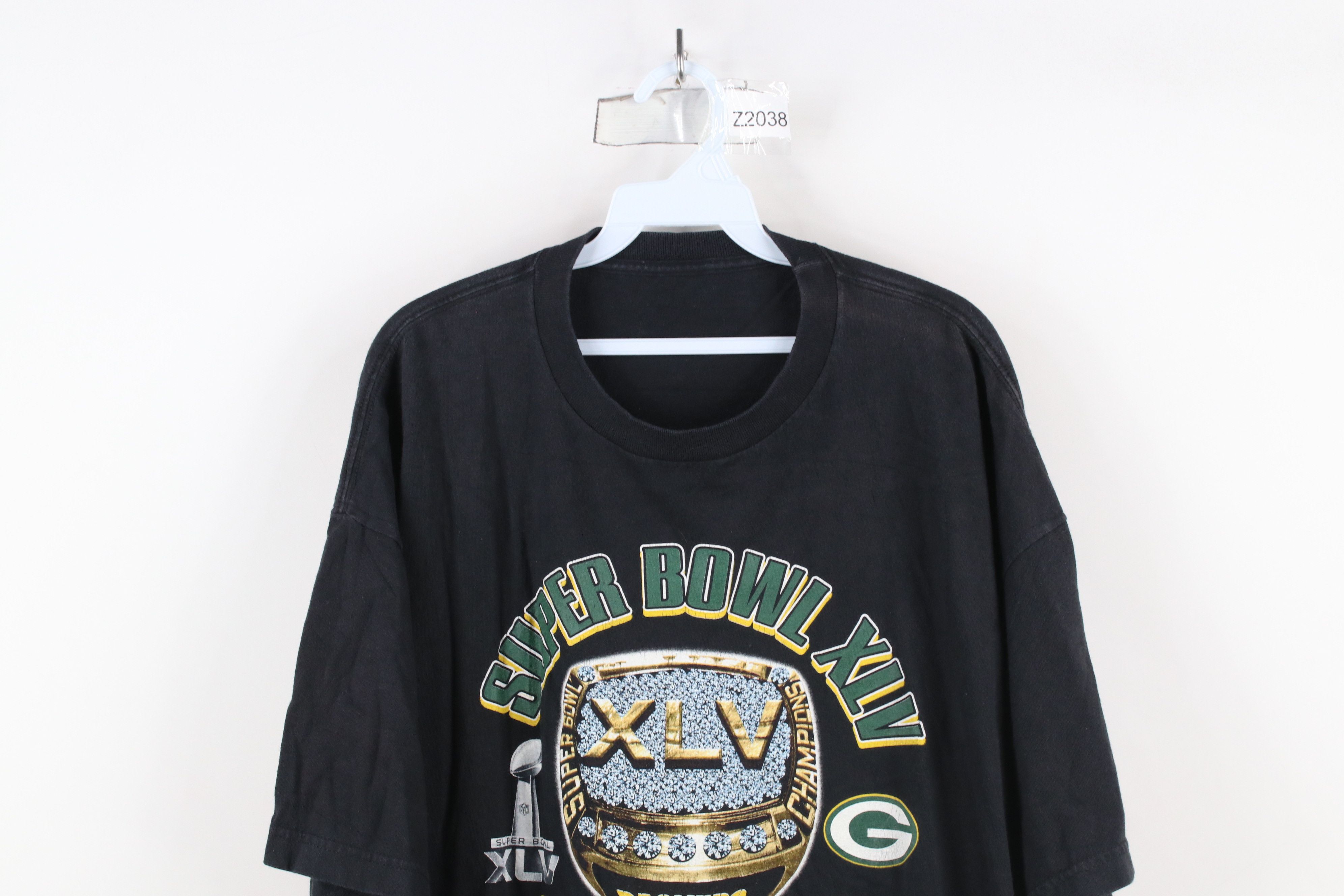 Vintage Vintage Y2K Champs Green Bay Packers Football T-Shirt Size US XXL / EU 58 / 5 - 2 Thumbnail