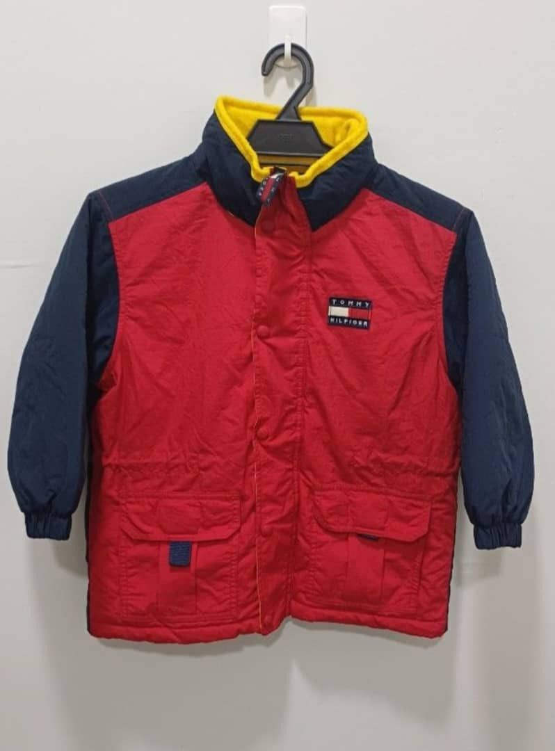Vintage VINTAGE 90'S TOMMY HILFIGER PUFFER KIDS JACKET Size US M / EU 48-50 / 2 - 2 Thumbnail
