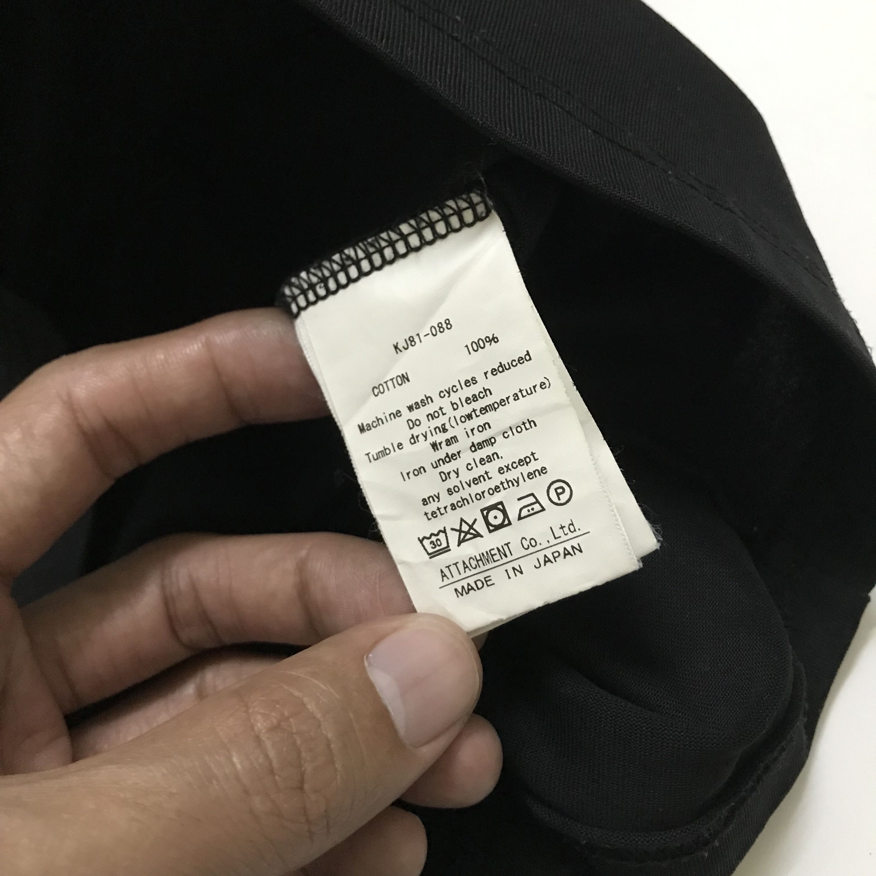 Attachment Kuzuyuki Kumagai Attachment Black Tee Size US L / EU 52-54 / 3 - 5 Thumbnail
