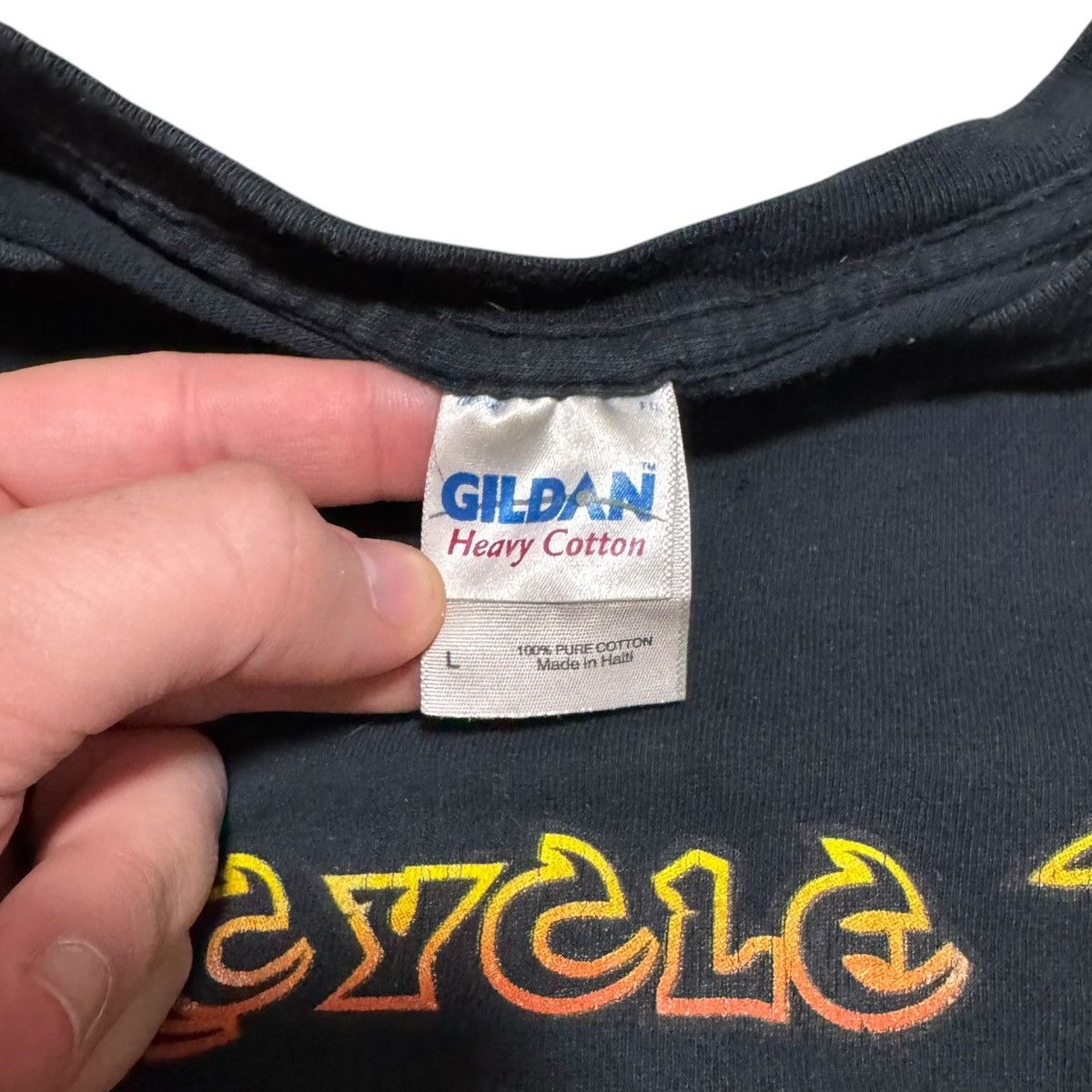 Gildan 2007 Laconia Motorcycle Biker Rally Black Shirt Adult Large Size US L / EU 52-54 / 3 - 5 Thumbnail
