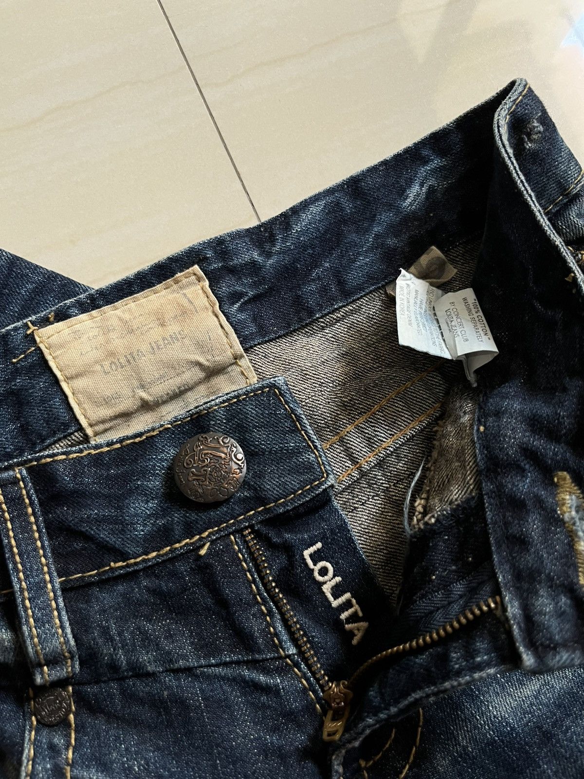 Japanese Brand Lolita flare jeans y2k 2000/ Size 26" / US 2 / IT 38 - 4 Thumbnail
