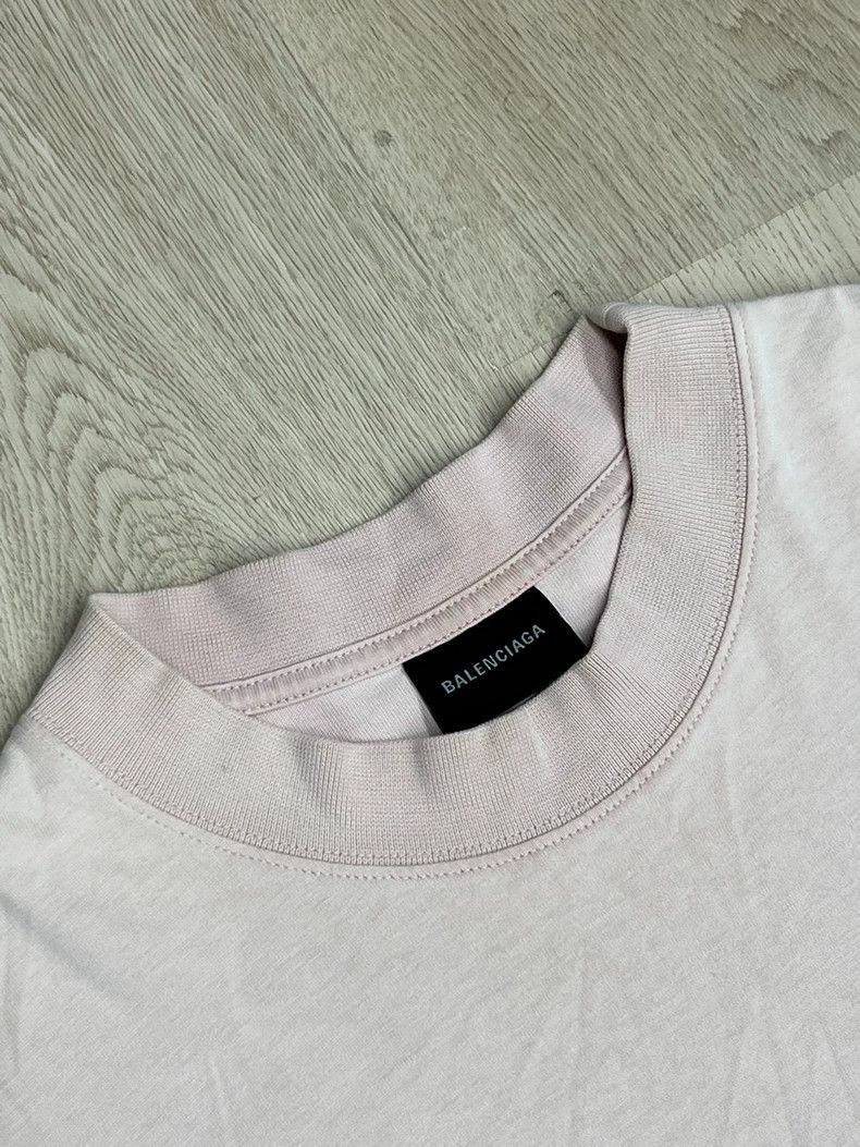 Balenciaga Balenciaga Embroidered Logo Short Sleeve, Pink S Size US S / EU 44-46 / 1 - 3 Thumbnail