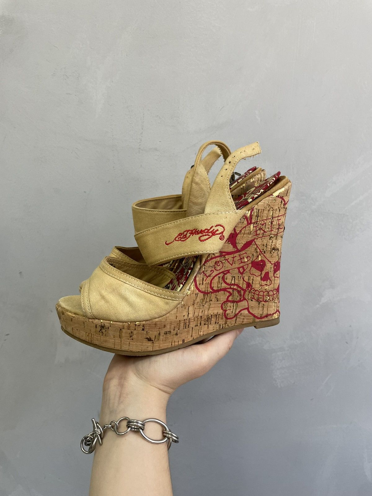 Ed Hardy Vintage heel edhardy Christian AUDIGier shoes fashion y2k Size US 7 / IT 37 - 4 Thumbnail