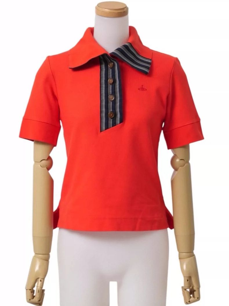 Vivienne Westwood Vivienne Westwood size2 Starred red polo shirt Size M / US 6-8 / IT 42-44 - 3 Thumbnail