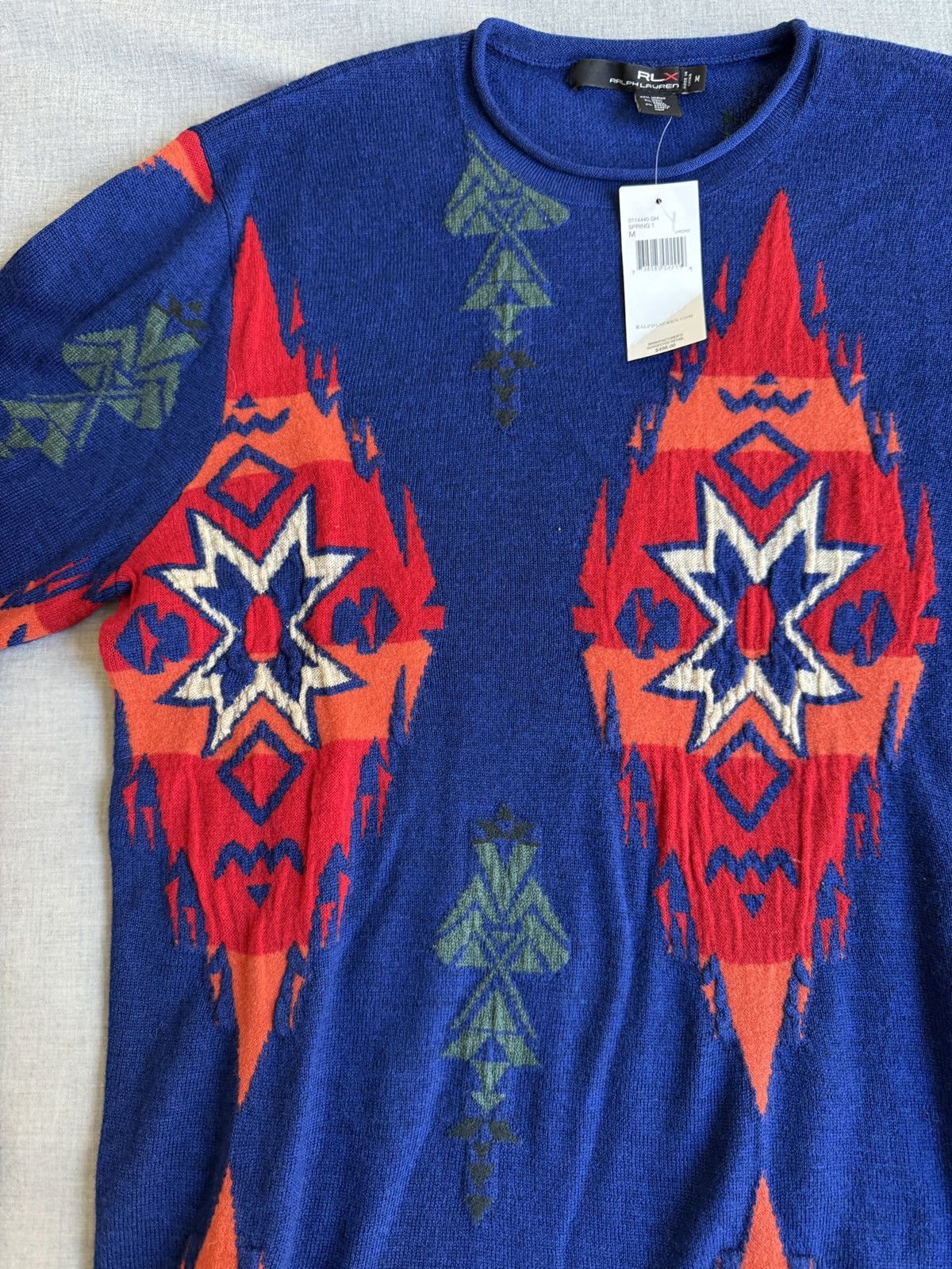 RLX Ralph Lauren Ralph Lauren RLX Tribal intarsia Knit Sweater — Medium Size US M / EU 48-50 / 2 - 2 Thumbnail