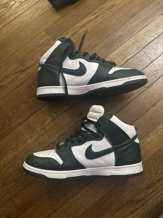 spartan green dunk high