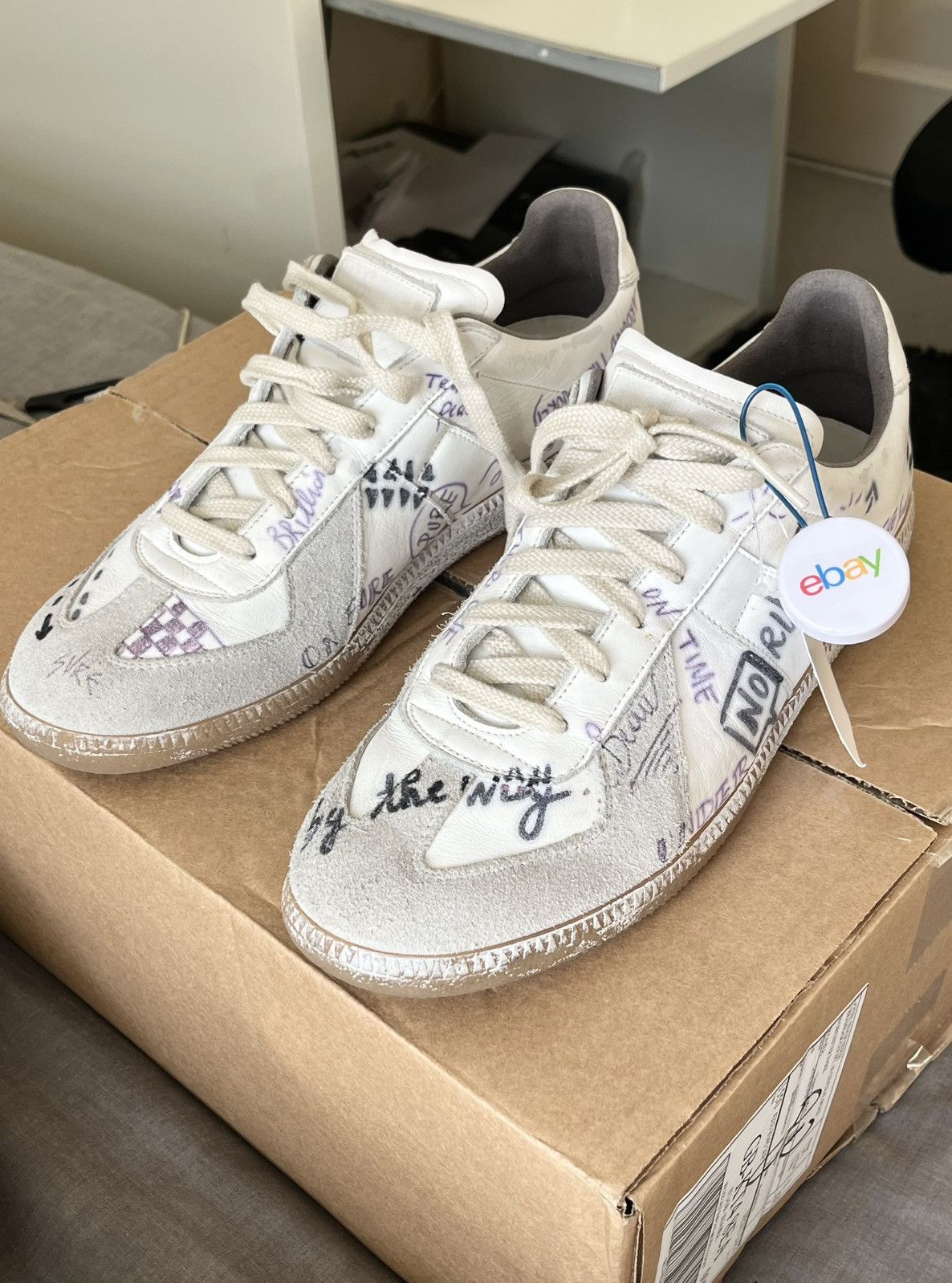 Maison Margiela Graffiti Sneakers | Grailed