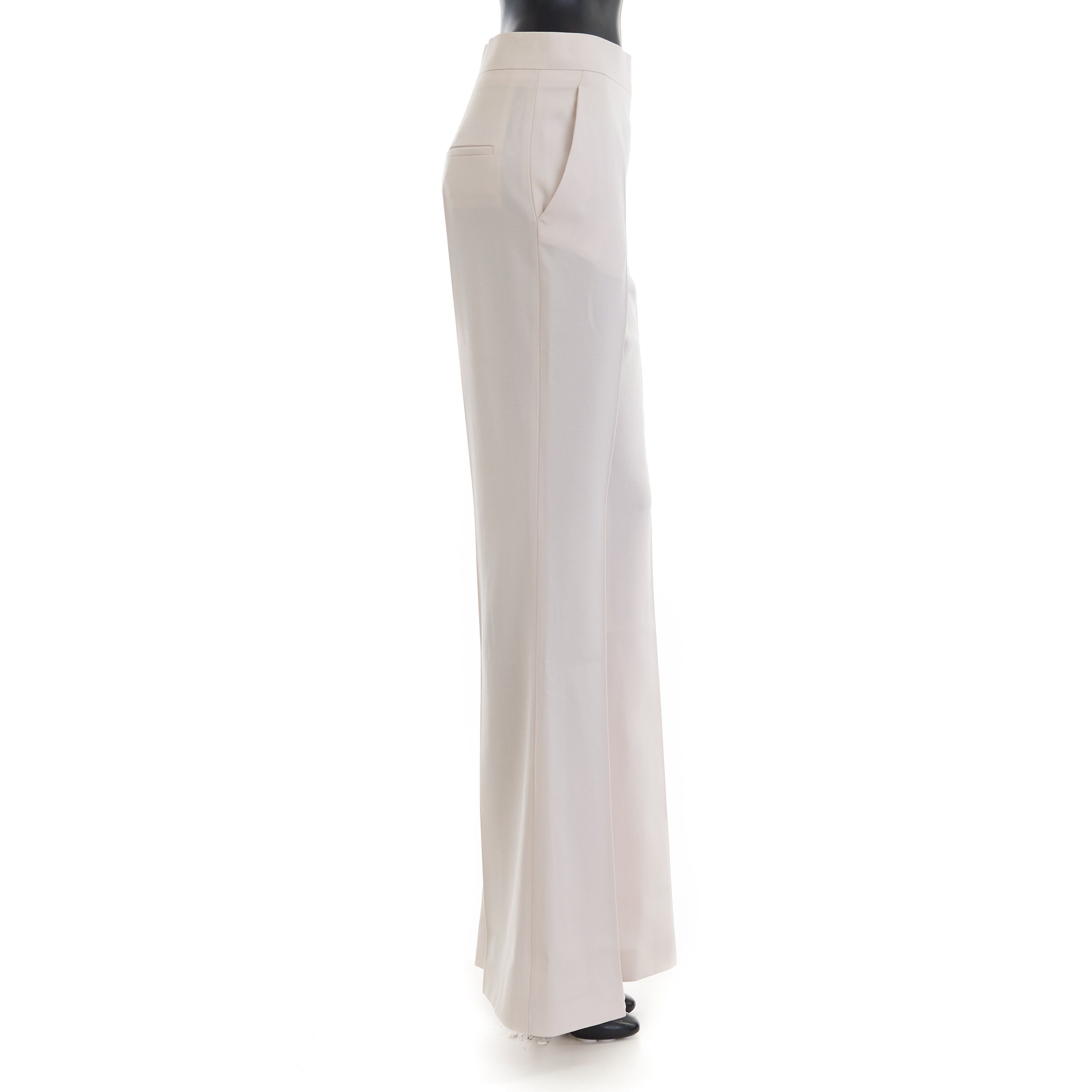 Fendi Beige Satin Trousers - Satin Panel, Asymmetrical Effect Size 27" / US 4 / IT 40 - 7 Thumbnail