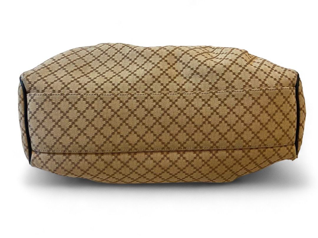 Gucci Gucci - Diamant Sukey Interlocking Monogram Beige Brown Size ONE SIZE - 3 Thumbnail