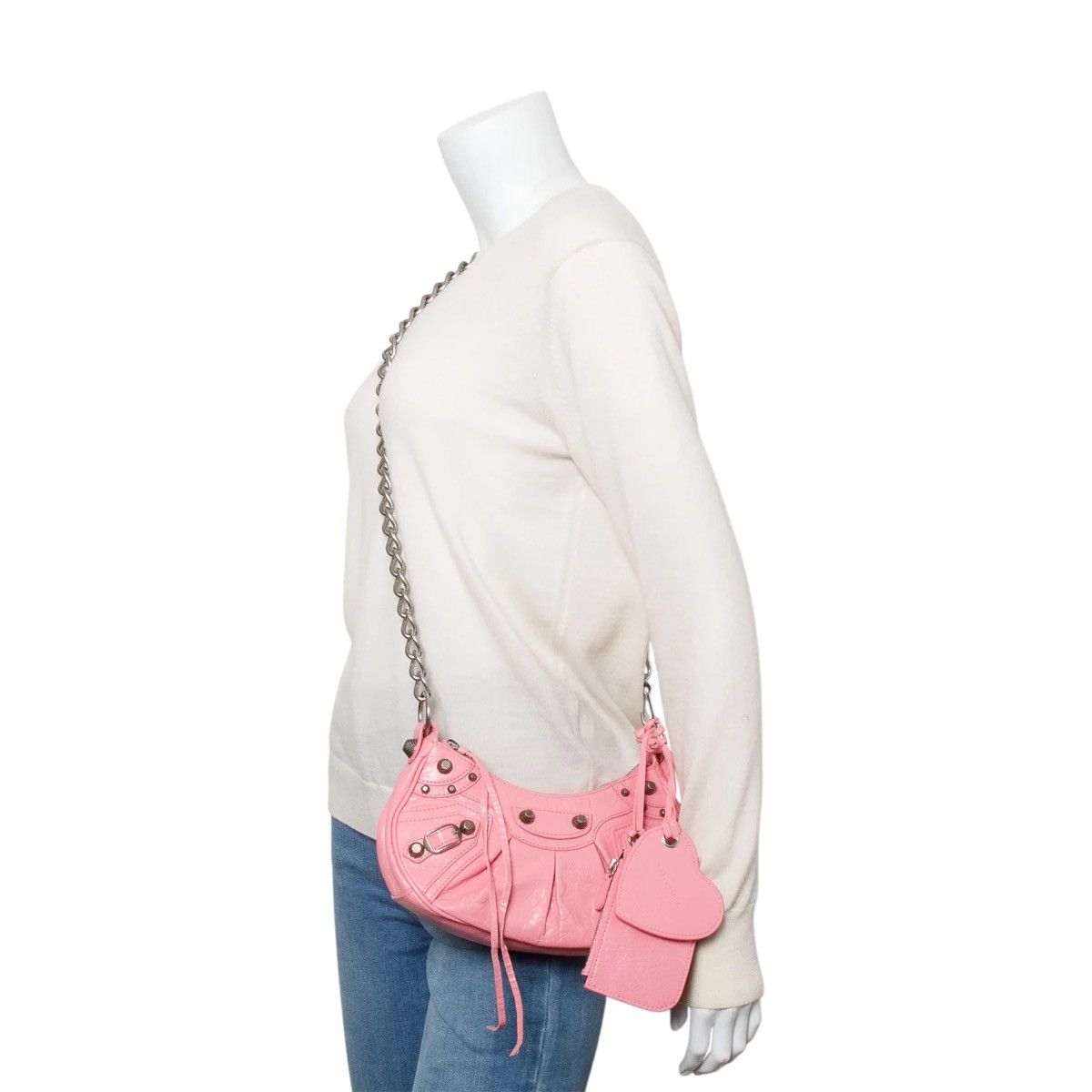 Balenciaga BALENCIAGA Pink Leather Shoulder Bag Size ONE SIZE - 3 Thumbnail