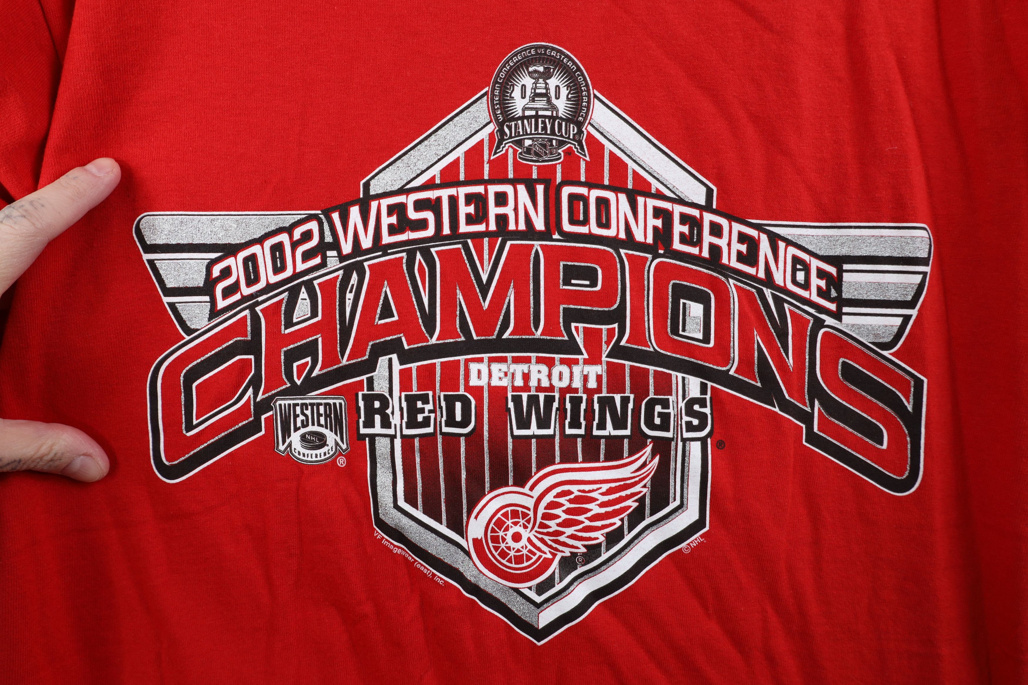 Vintage Deadstock Vintage Y2K 2002 Stanley Cup Red Wings T-Shirt Size US M / EU 48-50 / 2 - 4 Thumbnail