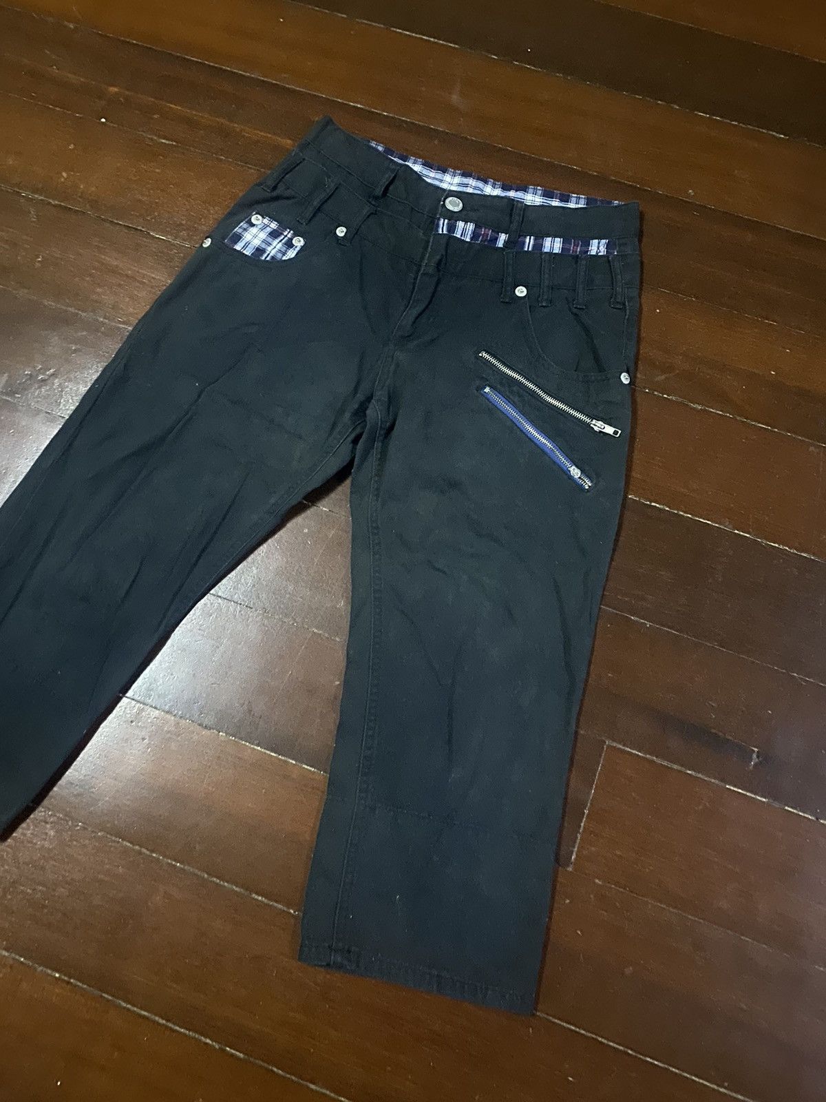 Designer × Japanese Brand Fire double focus streetwear zipper double waist Size US 31 - 2 Thumbnail