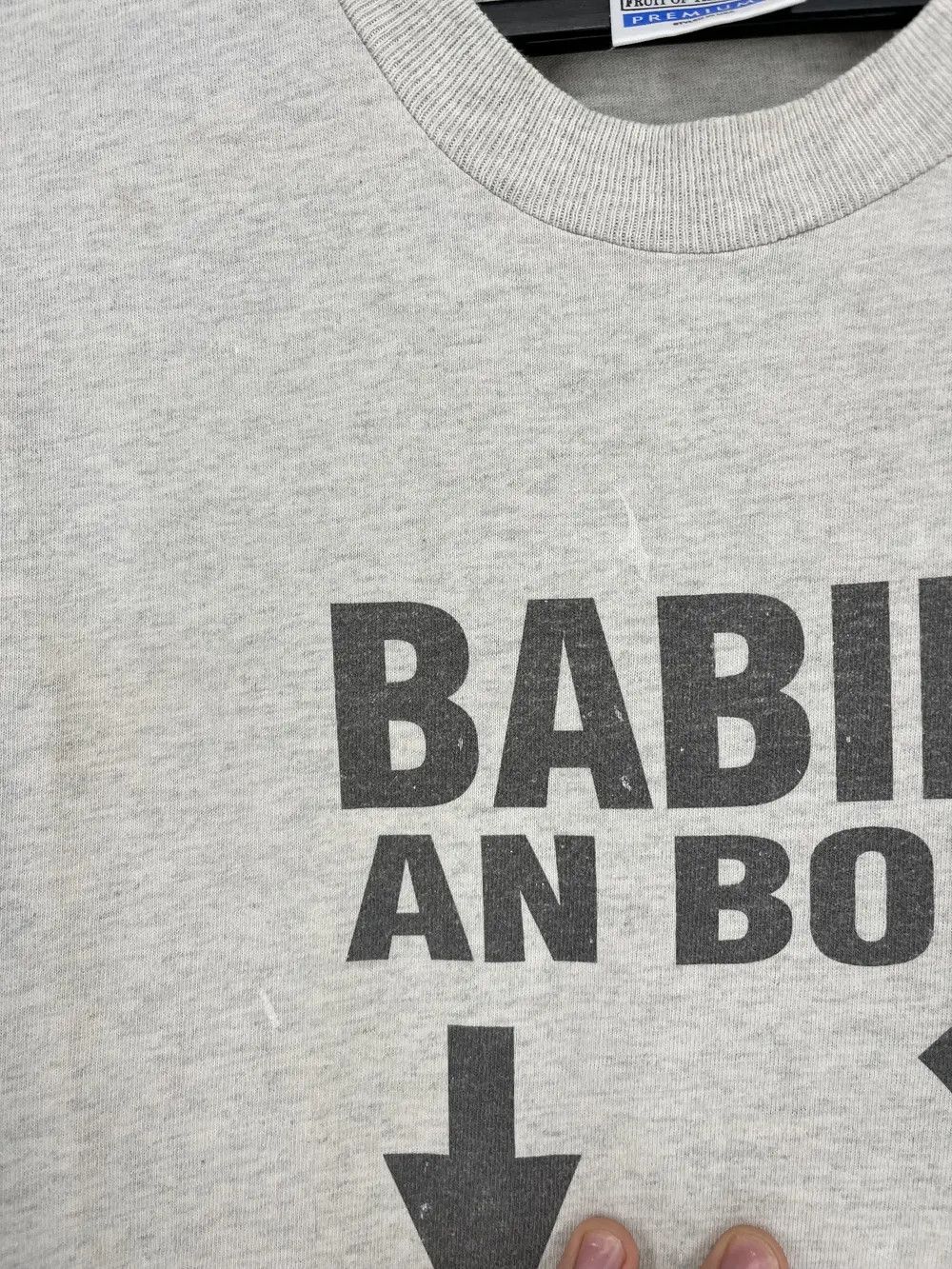 Band Tees × Vintage Vintage Y2K Humor “Babies An Bord“ Size US XXL / EU 58 / 5 - 9 Thumbnail