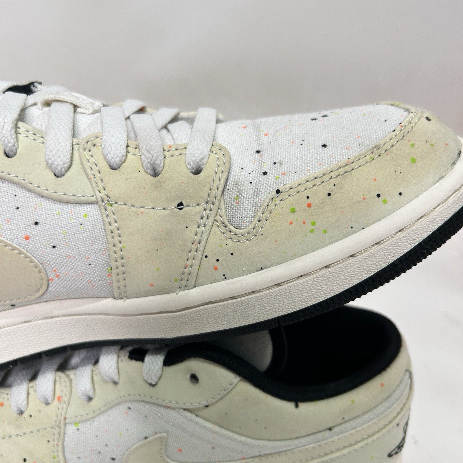 Nike Nike Air Jordan 1 Low SE Retro “Brushstroke/Paint Splatter” Size US 10.5 / EU 43-44 - 9 Thumbnail