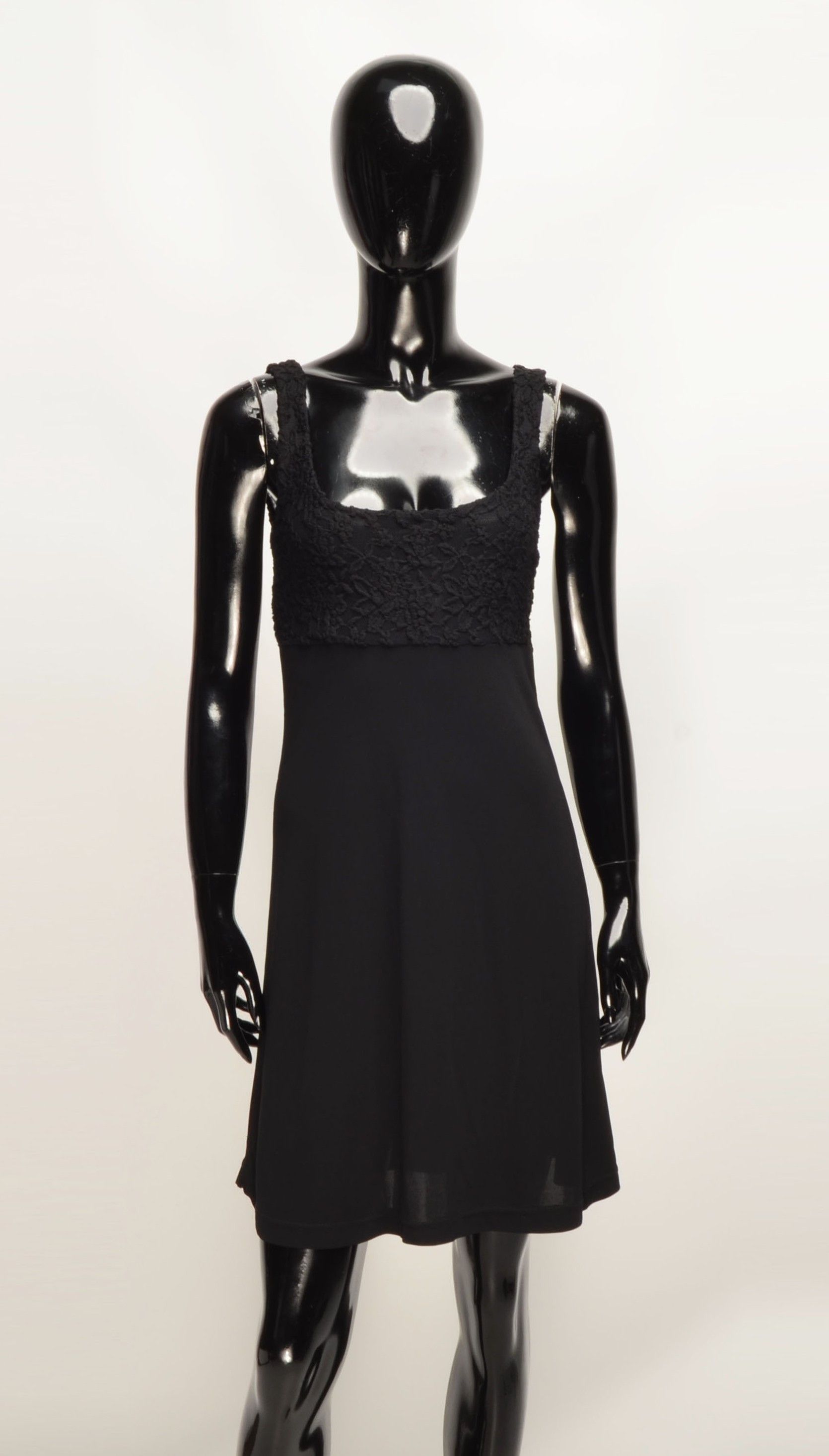 Morgan De Toi Morgan de Toi Y2K 90's Lace Bodice Coctail Mini Black Dress Size S / US 4 / IT 40 - 1 Thumbnail