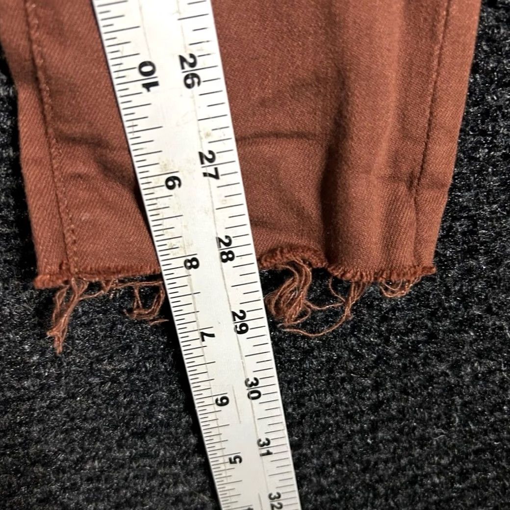 Vintage AG Adriano Goldschmied Legging Super Skinny Ankle Brown Mid Rise Pants Women 25R Size 42" / US 20 - 6 Thumbnail