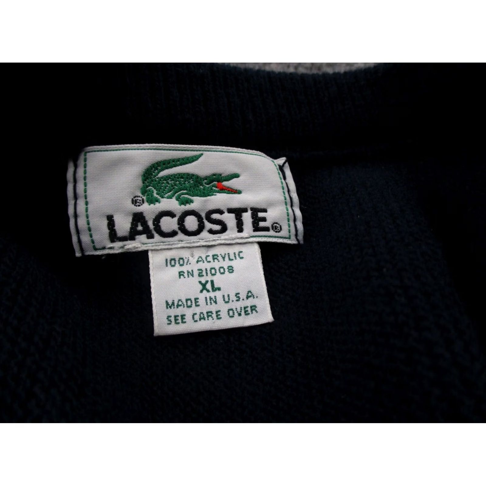 Lacoste VINTAGE Lacoste Sweater Mens XL Blue Acrylic Golf Pullover Logo US Made Size US XL / EU 56 / 4 - 6 Thumbnail