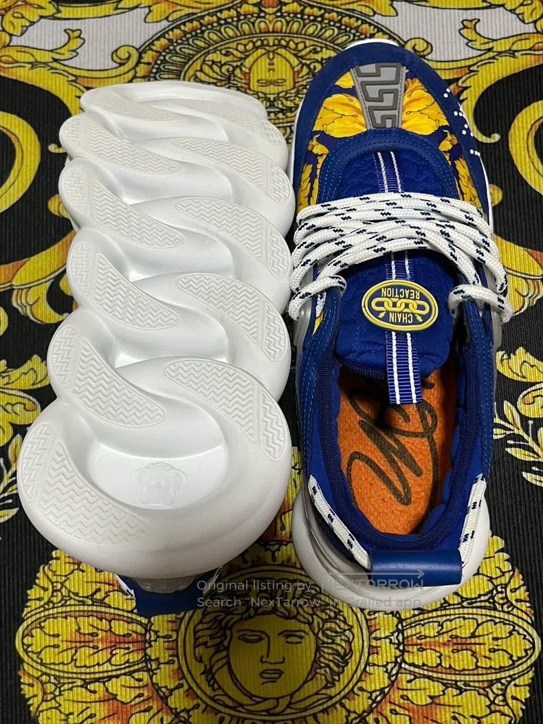 Versace Versace Baroque gold pattern daddy shoes Size US 9 / EU 42 - 7 Thumbnail