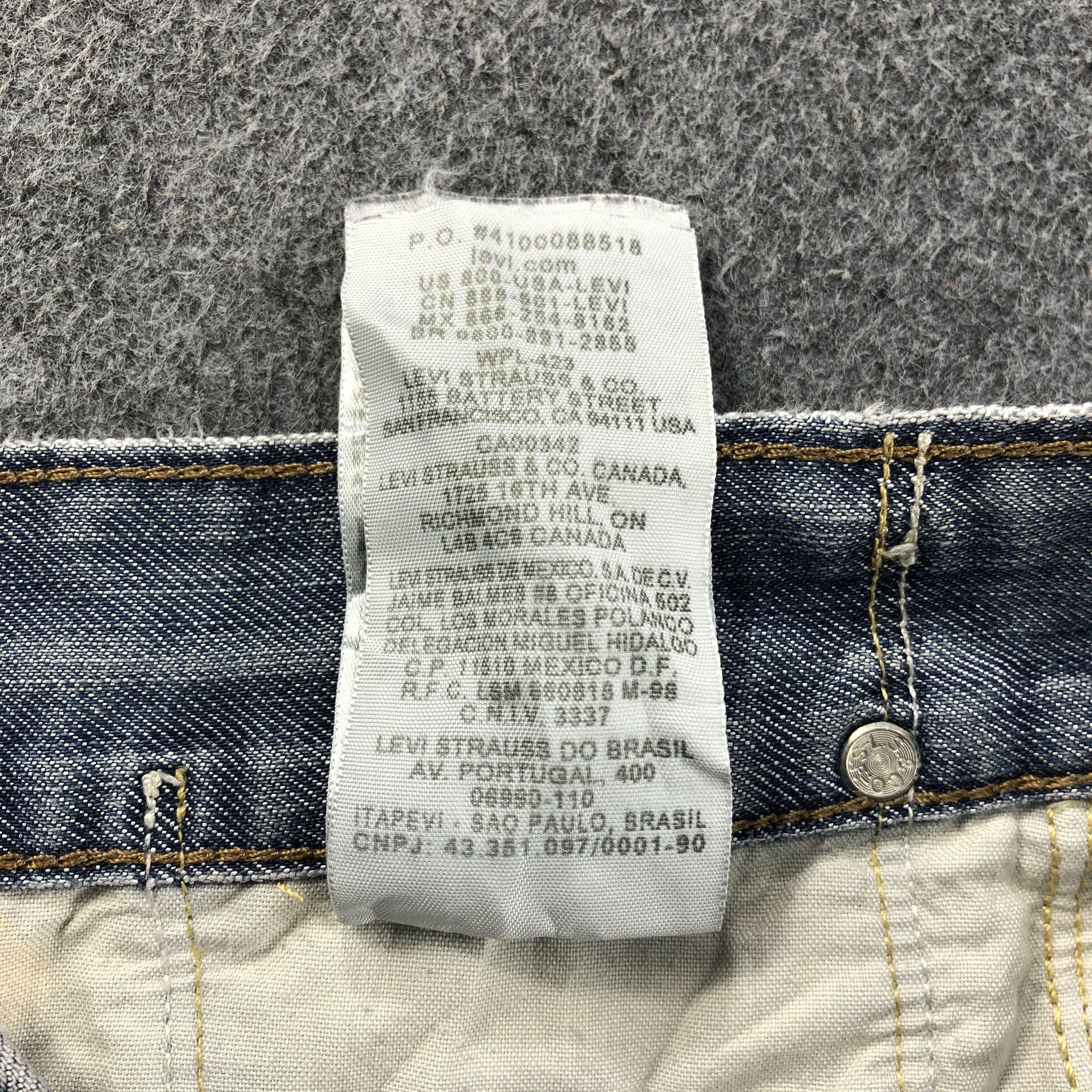Dirty Levis 514 Vintage Jeans Faded Blue Denim-J1093