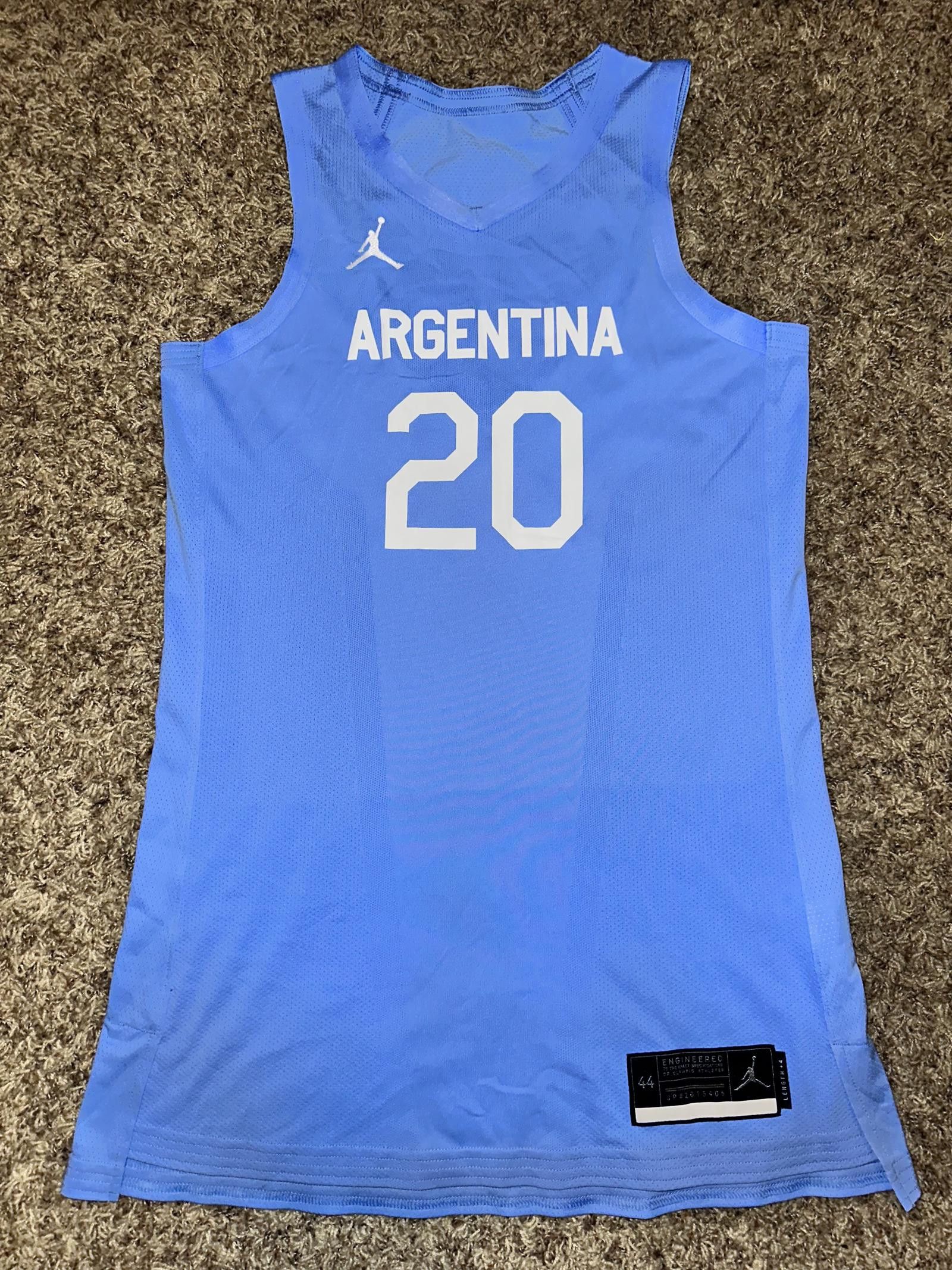 image of Designer Nike 2020 Tokyo Olympic Game Issued Jersey Argentina in Blue, Men's (Size Large)