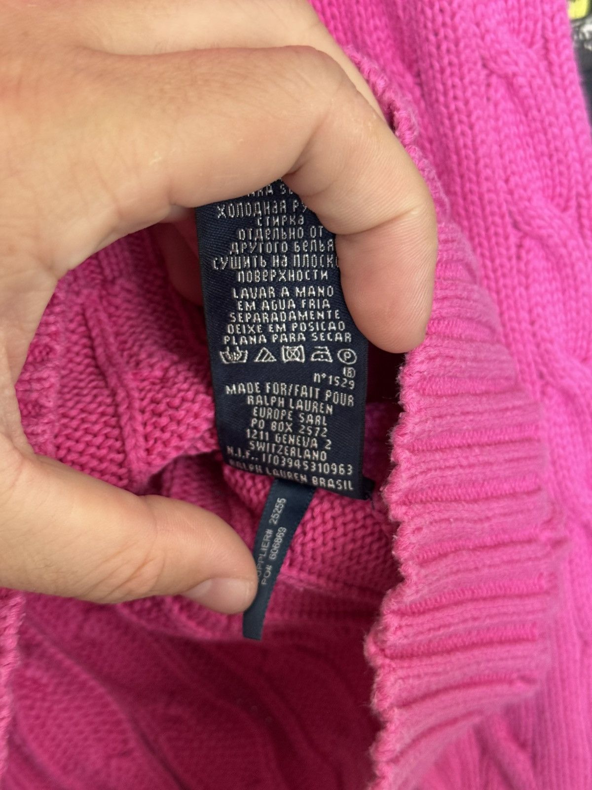 Ralph Lauren Ralph Laurent Polo sweater pink V neck Size S / US 4 / IT 40 - 5 Thumbnail