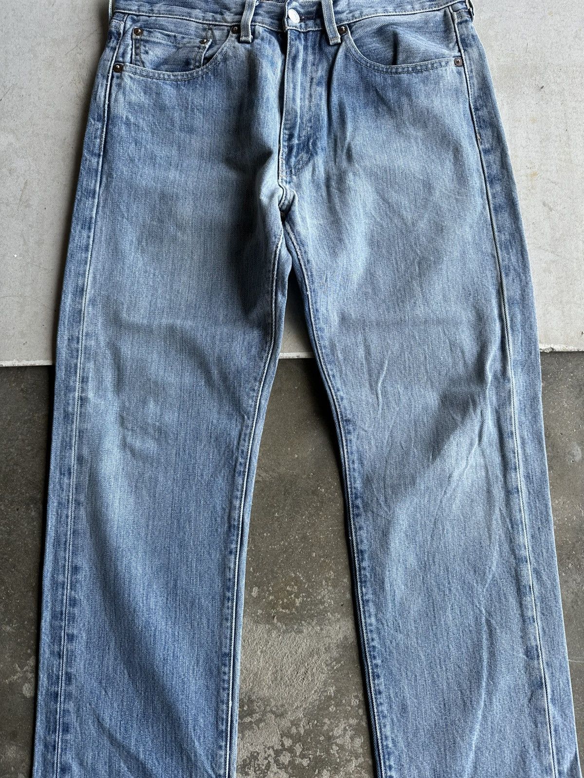 Levi's Vintage Clothing Vintage LEVI’S 505 Jeans Blue Washed Big E Denim Pants W30 Size US 30 / EU 46 - 3 Thumbnail