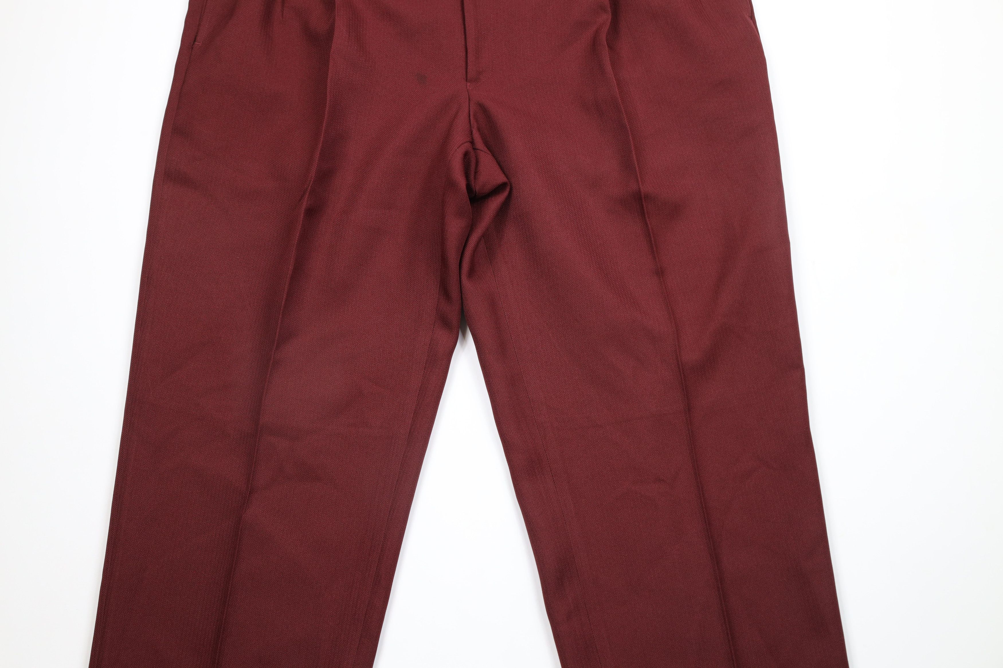 Vintage Vintage 90s Streetwear Pleated Wide Leg Chino Pants Red Size US 44 / EU 60 - 3 Thumbnail