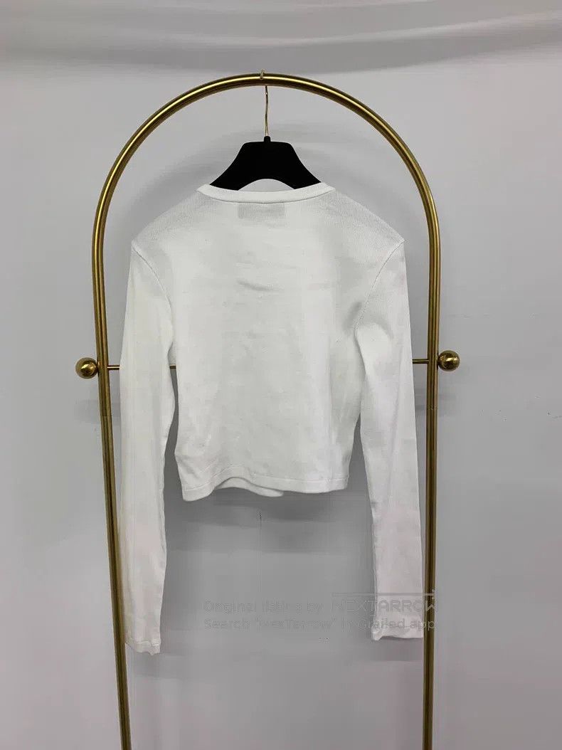 Fendi Fendi White Letter Print Knit Top Size S / US 4 / IT 40 - 3 Thumbnail