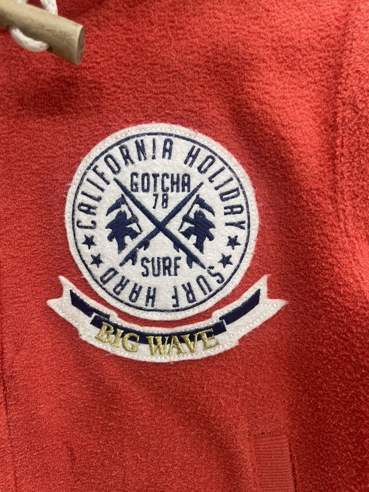 Gotcha Vtg GOTCHA "Remember Your Roots" Terry Cloth Zip Hoodie Size S / US 4 / IT 40 - 3 Thumbnail