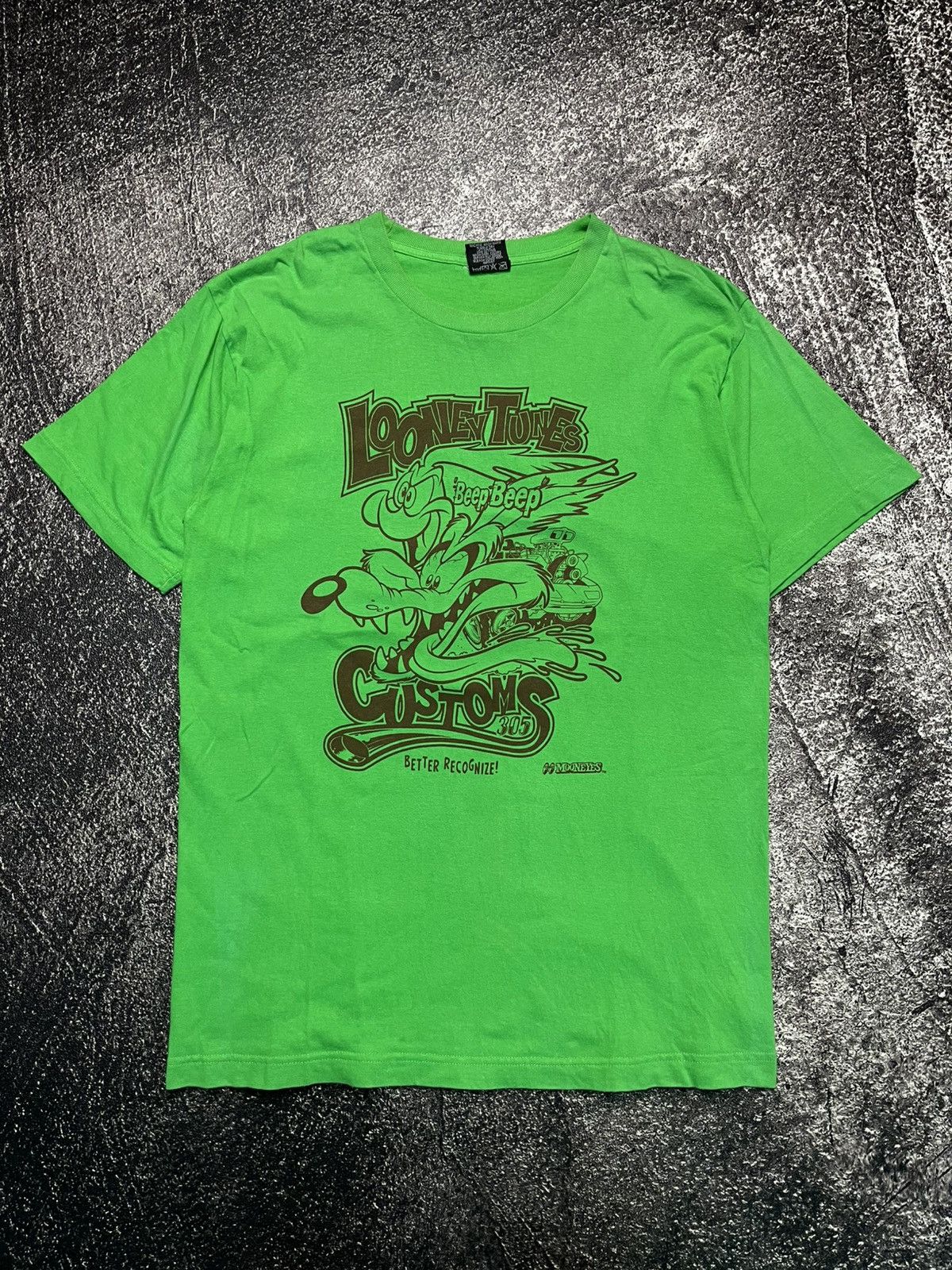 Vintage Vintage Mooneyes X Looney Tunes Green T-Shirts Size US M / EU 48-50 / 2 - 1 Thumbnail