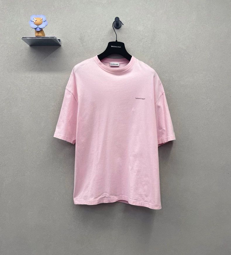 Balenciaga Balenciaga Small letter Logo short sleeve pink Size US XS / EU 42 / 0 - 1 Thumbnail