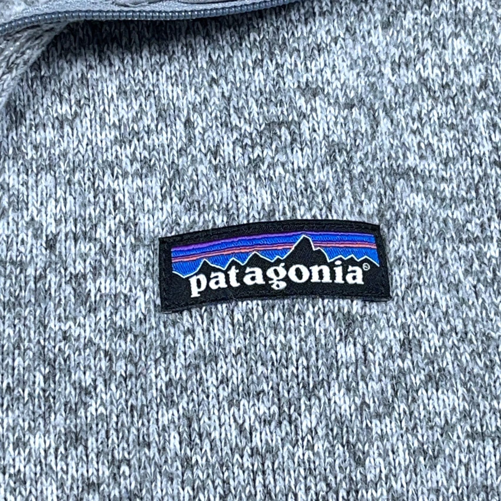 Patagonia Patagonia Sweater Women Large Gray Pullover Half Zip Classic Knit Embroidered Logo Zipper Raglan Sleeve Size L / US 10 / IT 46 - 4 Thumbnail