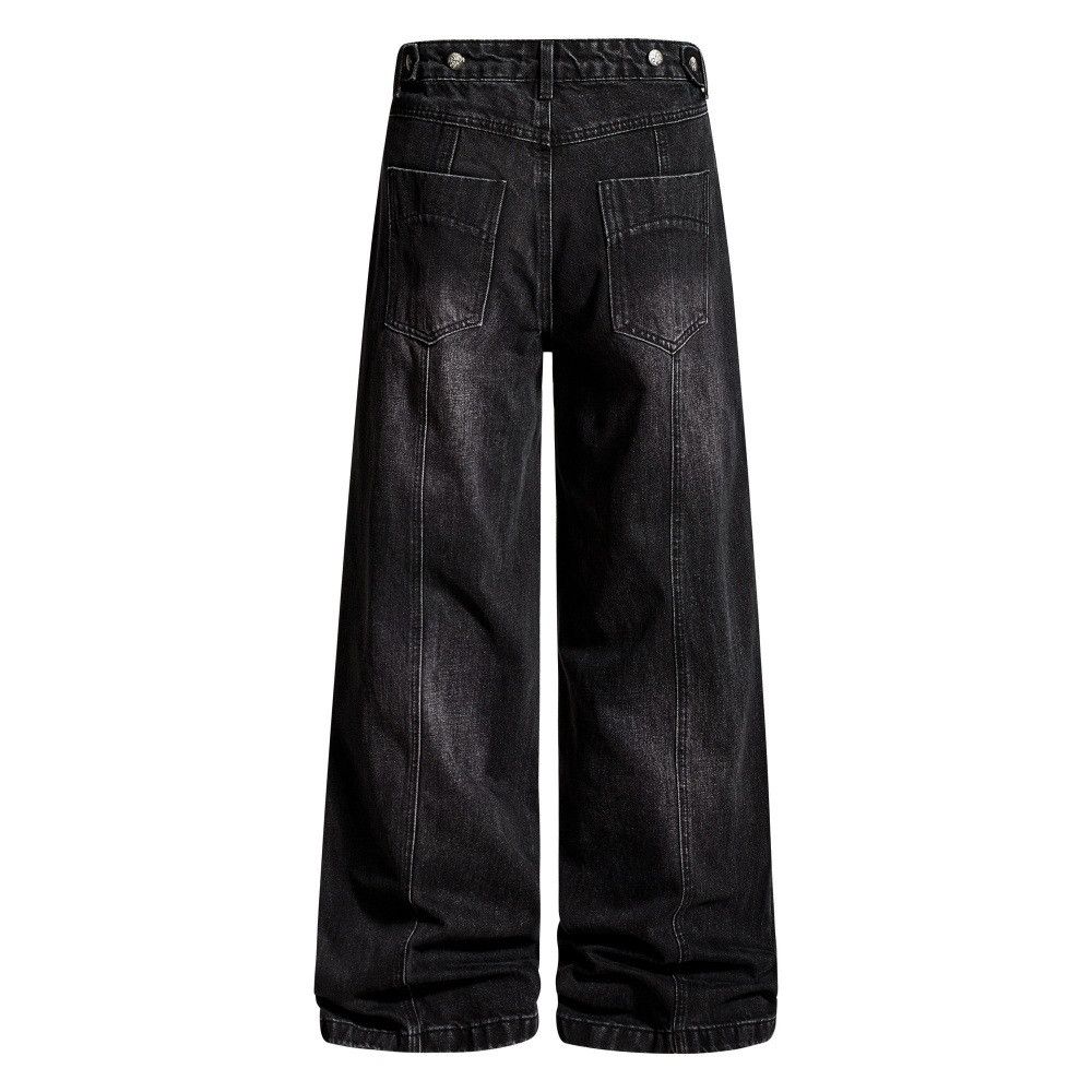 Vintage Men's Retro Punk Washed Distressed Ripped Jeans Size US 32 / EU 48 - 2 Thumbnail