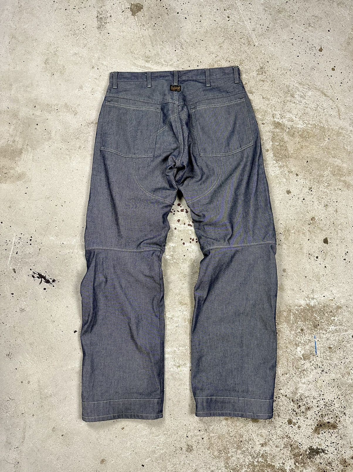 G-Star × Japanese Brand × Vintage Vintage Y2K G Star Raw Baggy Elwood Double Knee Pants Size US 33 - 2 Thumbnail