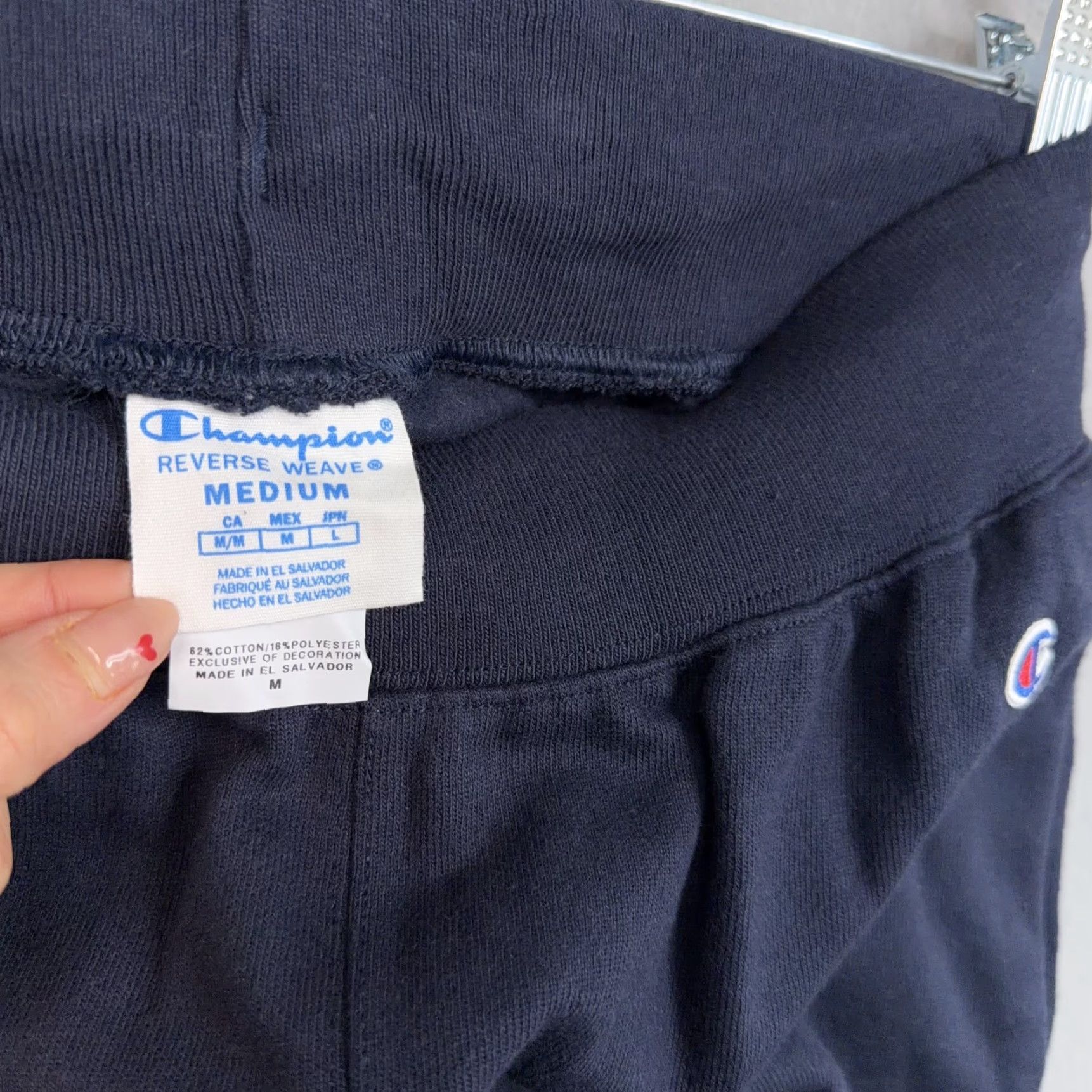 Champion Champion Chicago Sweatpants Joggers Adult Medium Navy - Reverse Weave, Cotton Blend, Fleece, Pockets, Tapered Leg, 30" Inseam, Mens Size US 31 - 4 Thumbnail