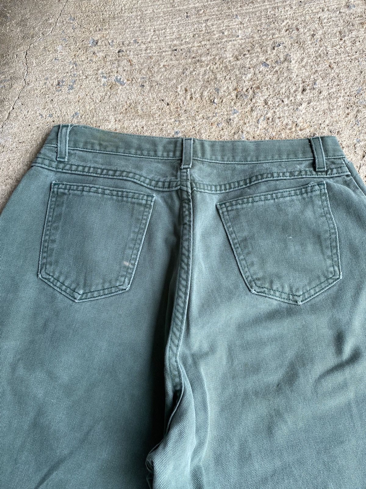 Faded Glory × Vintage Vintage 90’s Faded Glory Carhartt Style Faded Green Jeans Size US 32 / EU 48 - 3 Thumbnail