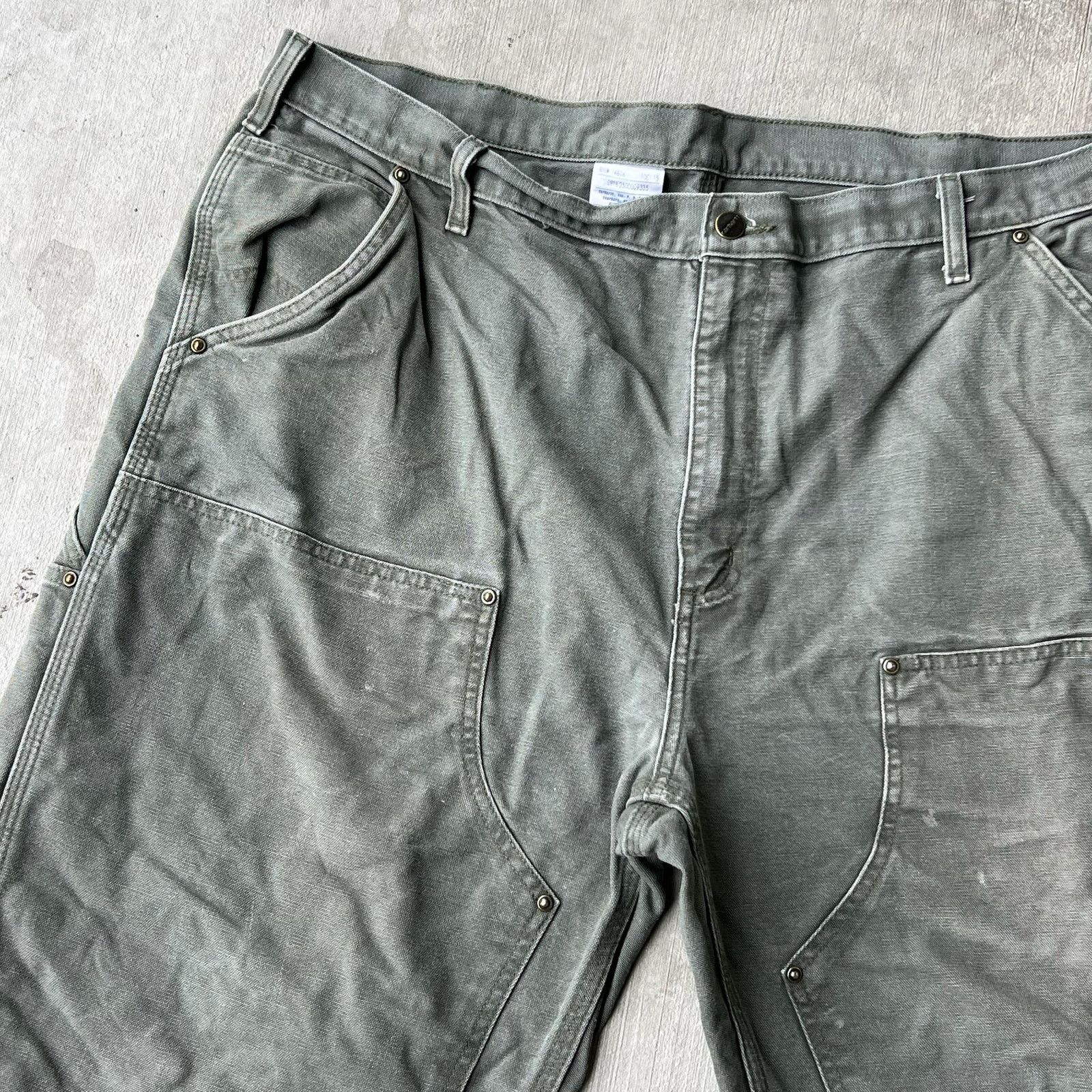 Carhartt × Vintage Carhartt MOS green double knee work wear carpenter pants Size US 41 - 5 Thumbnail