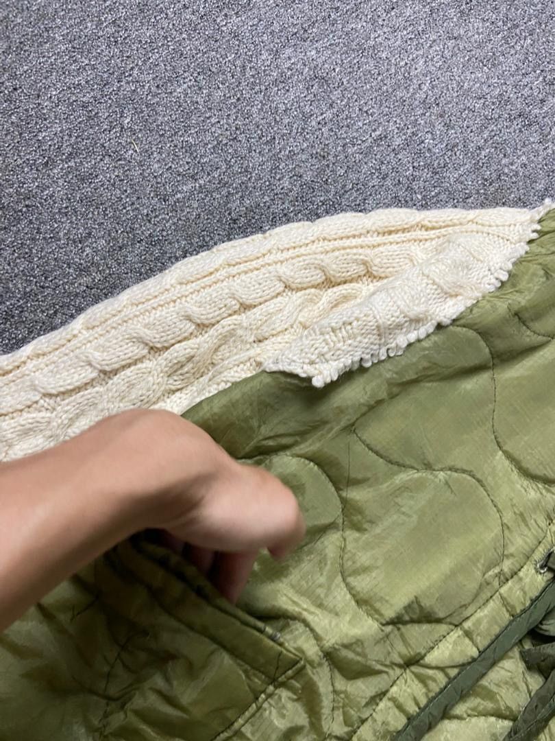 Japanese Brand Vinvin Temitemi Quilted Jacket with Knit Sleeves (200) Size US M / EU 48-50 / 2 - 6 Thumbnail