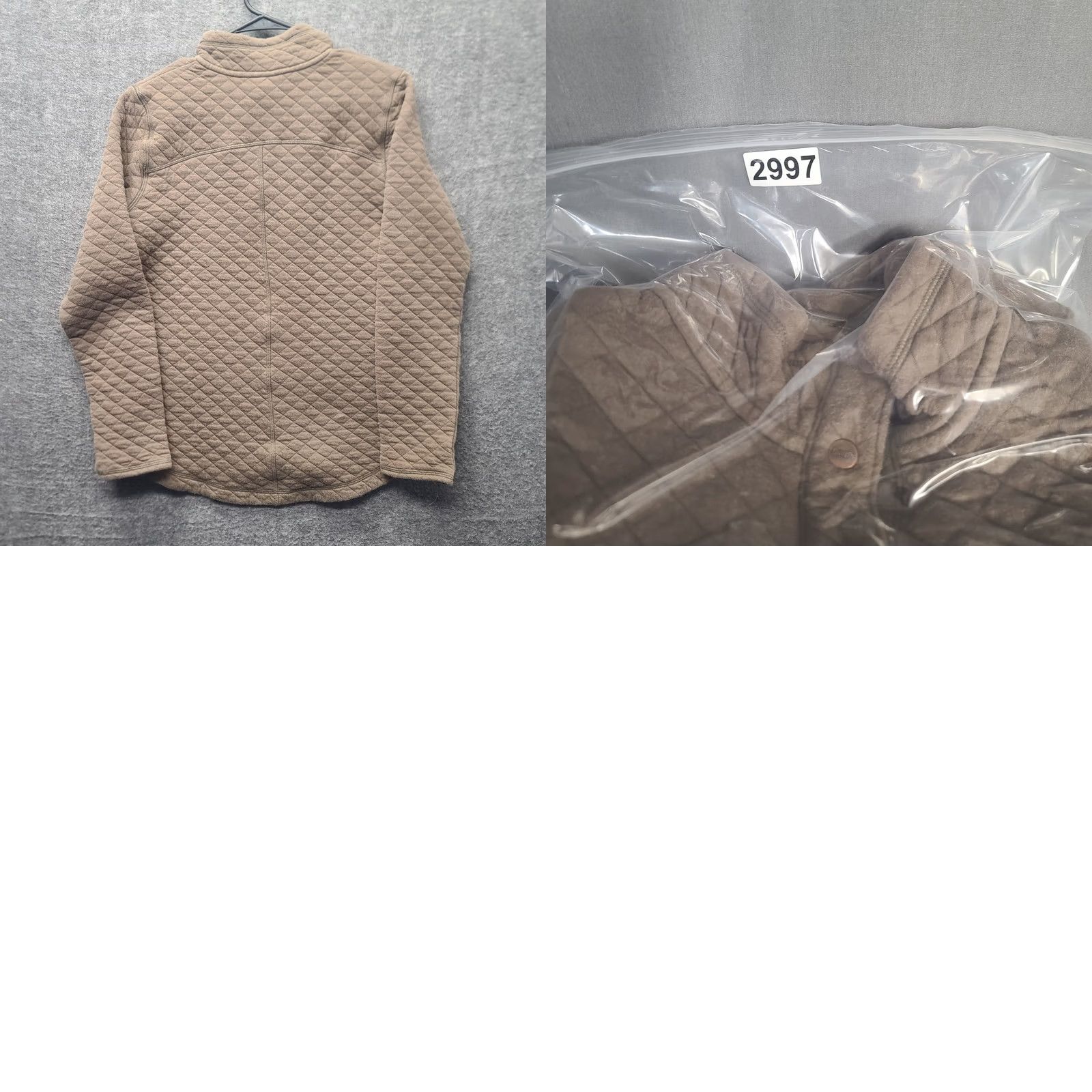 Vintage Duluth Trading Sweatshirt Womens XS Relaxed Knit Quilted Pullover Brown Mock Neck Long Sleeve Casual Size XS / US 0-2 / IT 36-38 - 8 Thumbnail