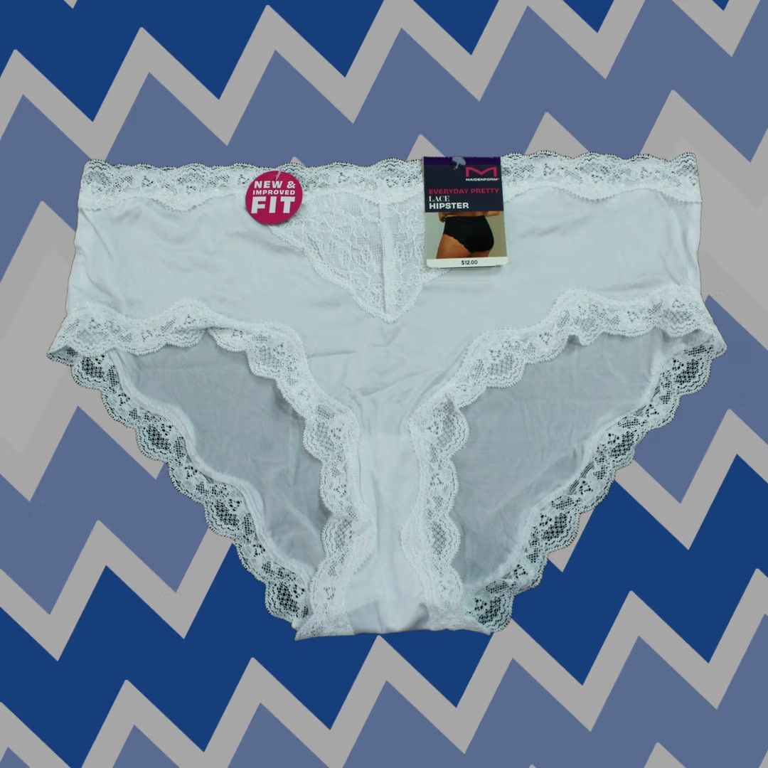 Vintage Maidenform Women's Lace Hipster Underwear White Size 2XL Size ONE SIZE - 1 Thumbnail