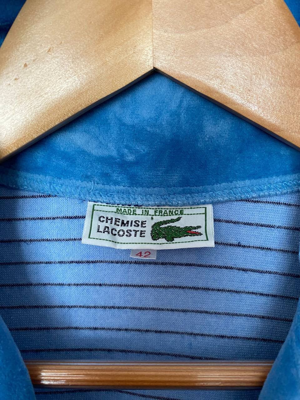 Lacoste × Vintage Very rare‼️ Vintage Lacoste Sport Woman Velour Blue Tracksuit Size M / US 6-8 / IT 42-44 - 5 Thumbnail
