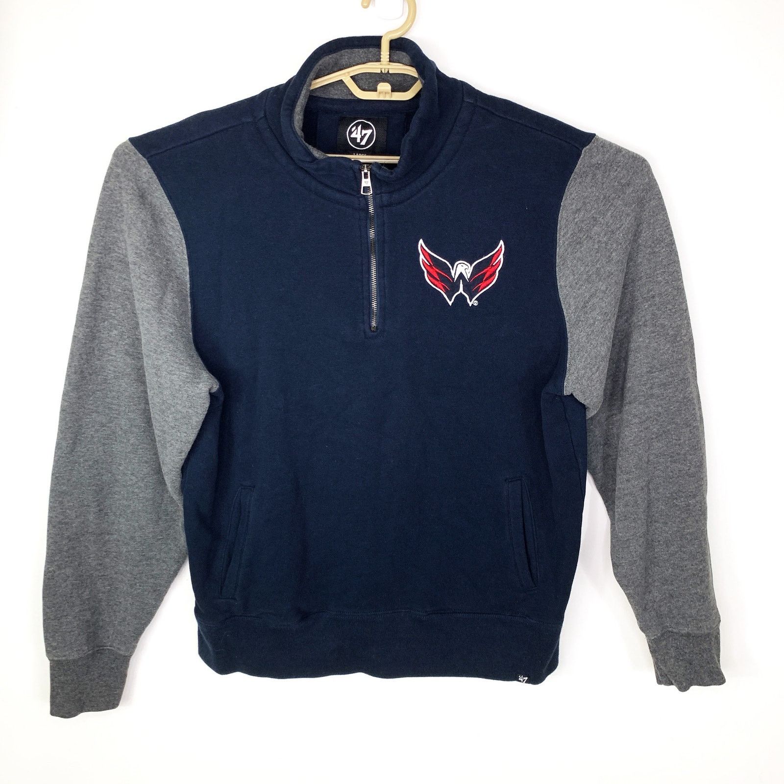 Other Washington Capitals L NHL Half Zip Long Sleeve Sweatshirt Size US L / EU 52-54 / 3 - 1 Thumbnail