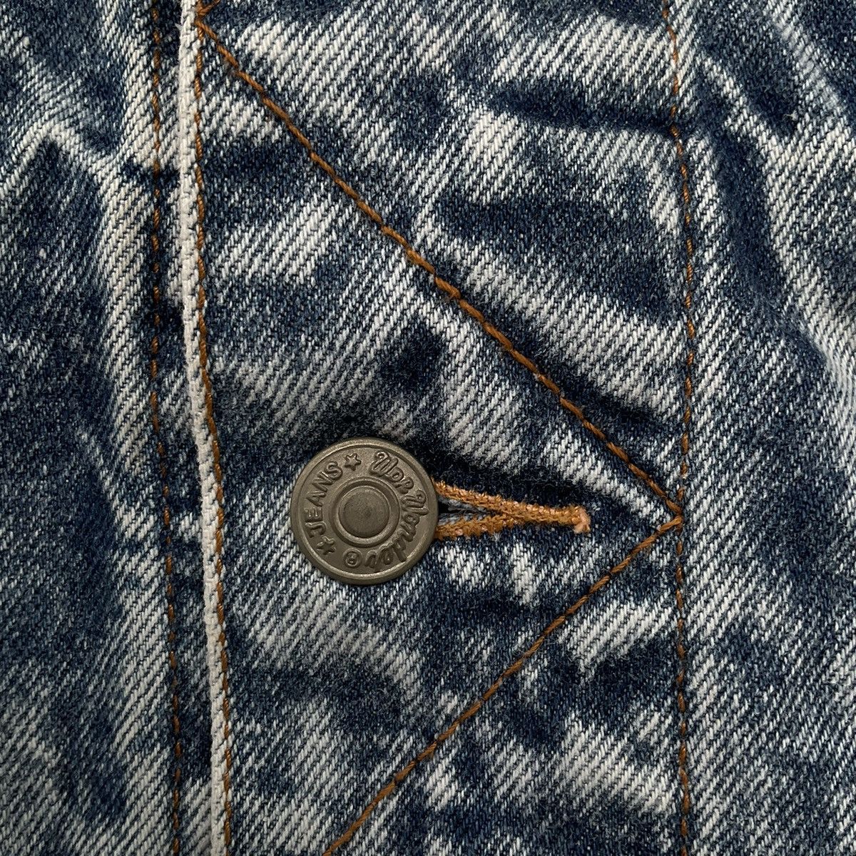 Vintage Vintage Denim Jean Jacket Distressed Size US S / EU 44-46 / 1 - 4 Thumbnail