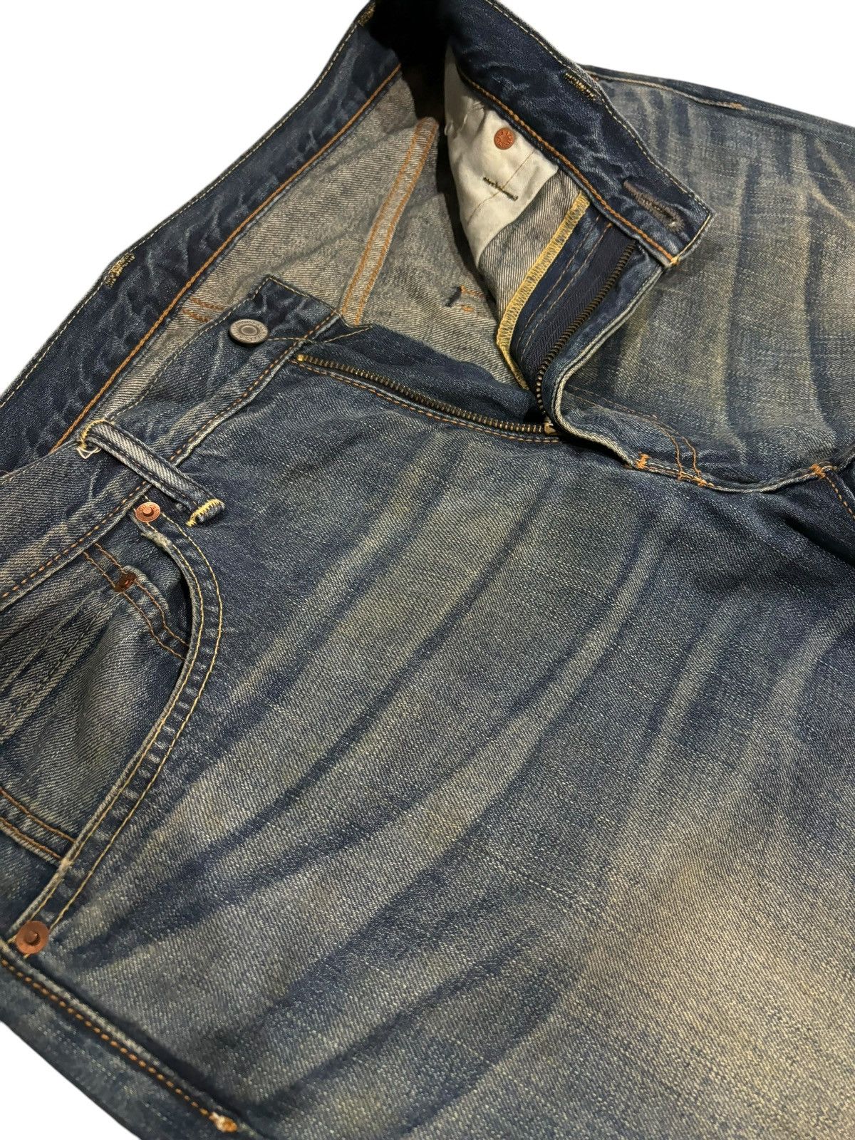 Levi's Y2k Vintage Levi’s Lot 503 Faded Straight Cut Jeans Size US 34 / EU 50 - 5 Thumbnail