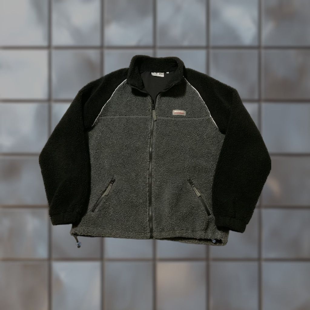 Vintage VINTAGE Black Eye Patch Tokyo Japan Sherpa Pile Teddy Fleece Full Zip Track Jacket Sz. M Mens Black Eye Patch Jacket Fleece Size US M / EU 48-50 / 2 - 1 Thumbnail